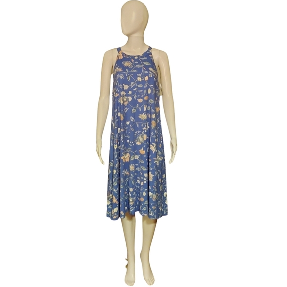 LOFT Plus Floral Print Sleeveless Swing Dress - Picture 2 of 13